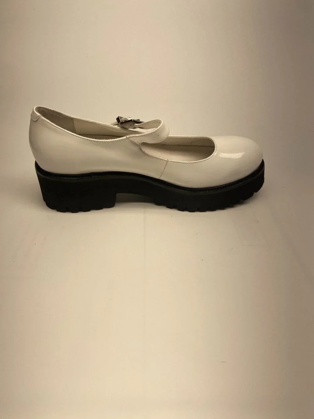 Jeffrey Campbell Womens Mary Jane White Platform Pump Shoe Sz 10